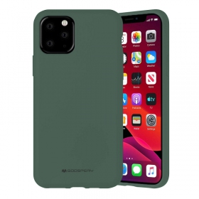 Apple iPhone 14 Pro dėklas Mercury Goospery "Silicone Case" (tamsiai žalias)
