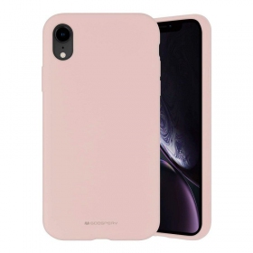 Apple iPhone 14 Pro Max dėklas Mercury Goospery "Silicone Case" (rožinio smėlio)