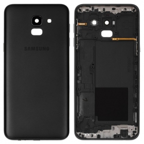 Samsung J600 Galaxy J6 2018 galinis baterijos dangtelis (juodas) (naudotas grade A, originalus)