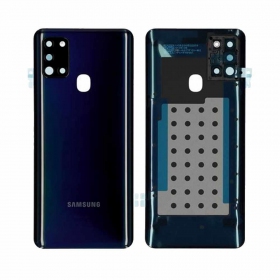 Samsung A217 Galaxy A21s 2020 galinis baterijos dangtelis (juodas) (naudotas grade C, originalus)