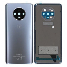 OnePlus 7T galinis baterijos dangtelis sidabrinis (Frosted Silver) (naudotas grade C, originalus)