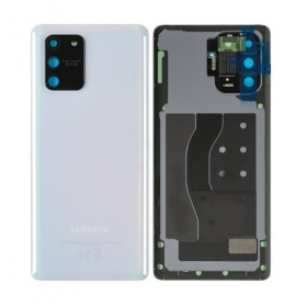 Samsung G770 Galaxy S10 Lite galinis baterijos dangtelis baltas (Prism White) (naudotas grade A, originalus)