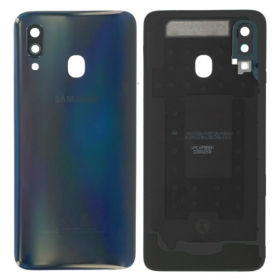 Samsung A405 Galaxy A40 2019 galinis baterijos dangtelis (juodas) (naudotas grade B, originalus)