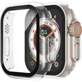 Apple Watch 41mm Apsauginis stikliukas / dėklas "360 degree cover" (skaidrus)