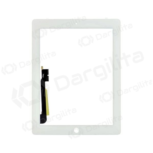 Apple iPad 3 / iPad 4 lietimui jautrus stikliukas (baltas)
