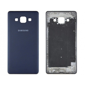 Samsung A500 Galaxy A5 galinis baterijos dangtelis (mėlynas / juodas) (naudotas grade C, originalus)