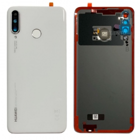 Huawei P30 Lite / P30 Lite New Edition 2020 48MP galinis baterijos dangtelis (Pearl White) (service pack) (originalus)