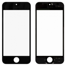 Apple iPhone 5 Ekrano stikliukas su rėmeliu ir OCA (juodas) - Premium