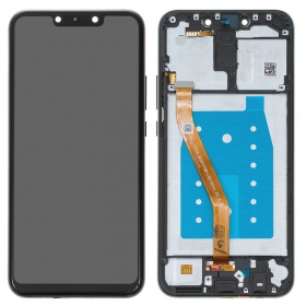 Huawei Mate 20 Lite ekranas (juodas) (su rėmeliu) (Premium)