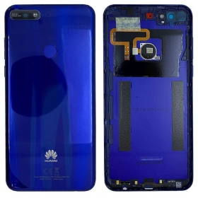 Huawei Y7 2018 galinis baterijos dangtelis (mėlynas) (naudotas grade B, originalus)