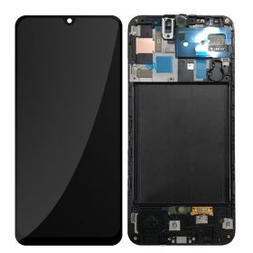 Samsung Galaxy A50 ekranas (juodas) (originalus)