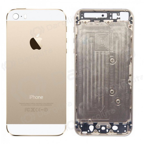 Apple iPhone 5S galinis baterijos dangtelis (auksinis) (naudotas grade B, originalus)