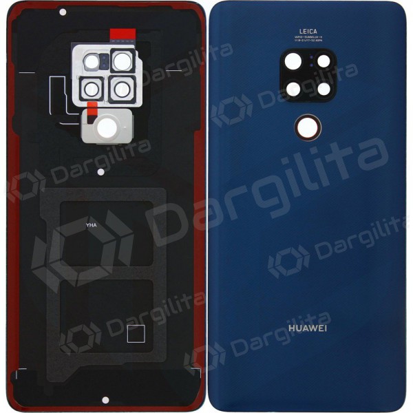 Huawei Mate 20 galinis baterijos dangtelis mėlynas (Midnight Blue) (naudotas grade A, originalus)
