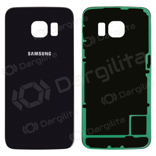 Samsung G925F Galaxy S6 Edge galinis baterijos dangtelis (mėlynas / juodas)
