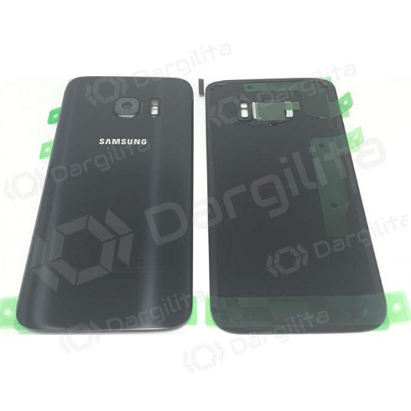 Samsung G930F Galaxy S7 galinis baterijos dangtelis (juodas) (naudotas grade C, originalus)