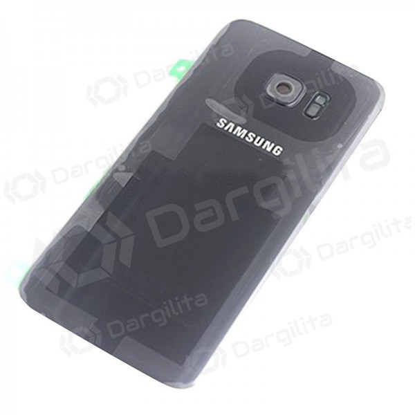 Samsung G935F Galaxy S7 Edge galinis baterijos dangtelis (juodas) (naudotas grade B, originalus)