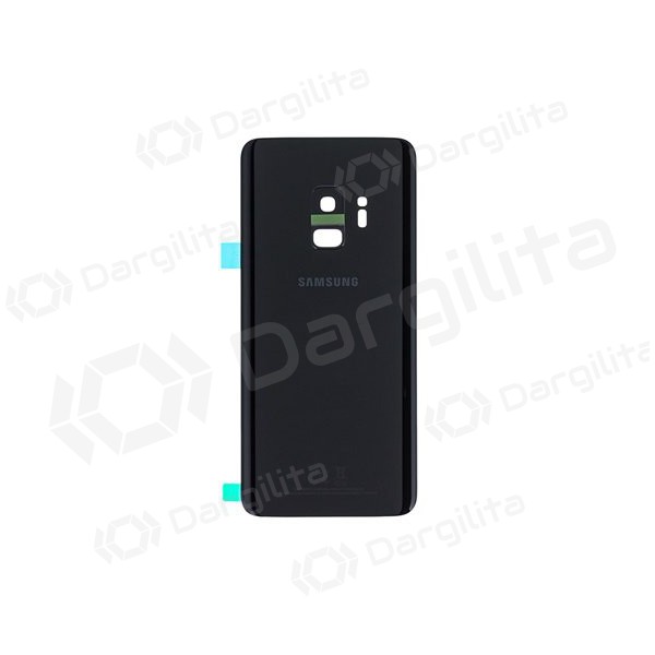 Samsung G960F Galaxy S9 galinis baterijos dangtelis juodas (Midnight Black) (naudotas grade B, originalus)