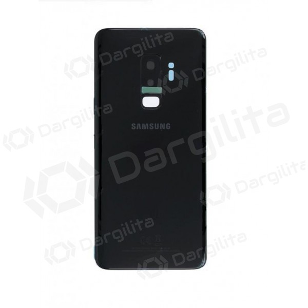 Samsung G965F Galaxy S9 Plus galinis baterijos dangtelis juodas (Midnight Black) (naudotas grade C, originalus)