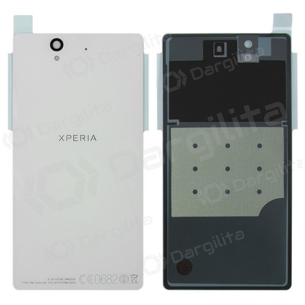 Sony Xperia Z L36h C6602 / Xperia Z C6603 galinis baterijos dangtelis (baltas)