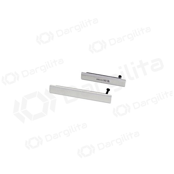 Sony Xperia Z2 D6502 / Z2 Xperia D6503 / Z2 D6543 microSD ir microUSB-SIM side covers (balti) Sony Xperia Z2 D6502 / Z2 Xperia D6503 / Z2 D6543 microSD ir microUSB-SIM side covers (balti)