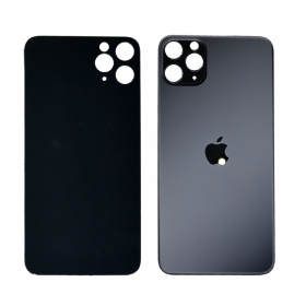 Apple iPhone 11 Pro Max galinis baterijos dangtelis pilkas (space grey) (bigger hole for camera)