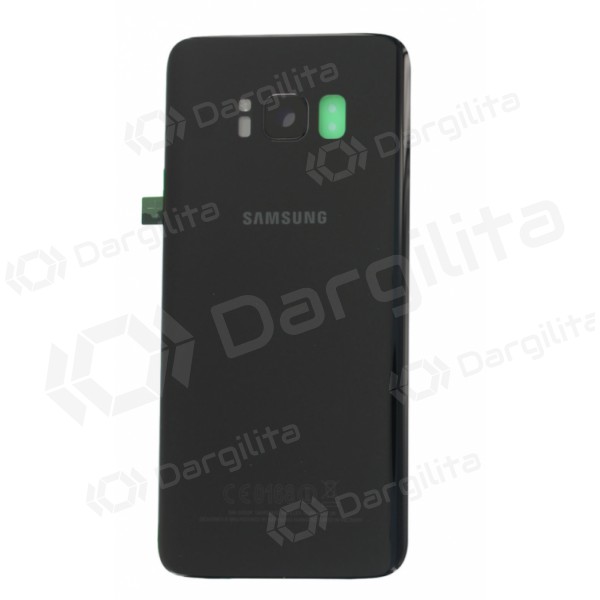 Samsung G950F Galaxy S8 galinis baterijos dangtelis juodas (Midnight black) (naudotas grade A, originalus)