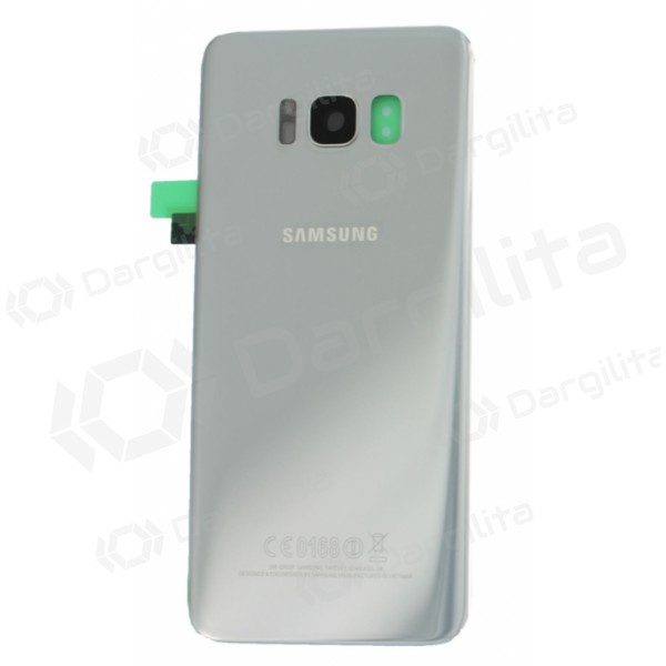 Samsung G950F Galaxy S8 galinis baterijos dangtelis sidabrinis (Arctic silver) (naudotas grade A, originalus)