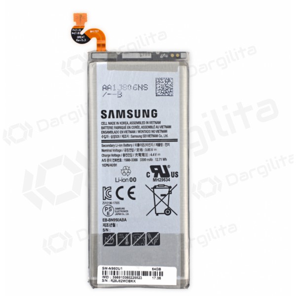 Samsung N950F Galaxy Note 8 baterija / akumuliatorius (BBN950ABE) (3300mAh) (service pack) (originalus)