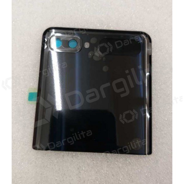 Samsung F700 Galaxy Z Flip galinis baterijos dangtelis (juodas) (naudotas grade A, originalus)