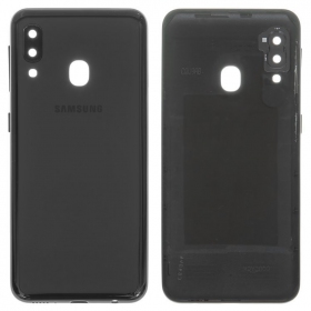 Samsung A202 Galaxy A20e 2019 galinis baterijos dangtelis (juodas) (naudotas grade B, originalus)