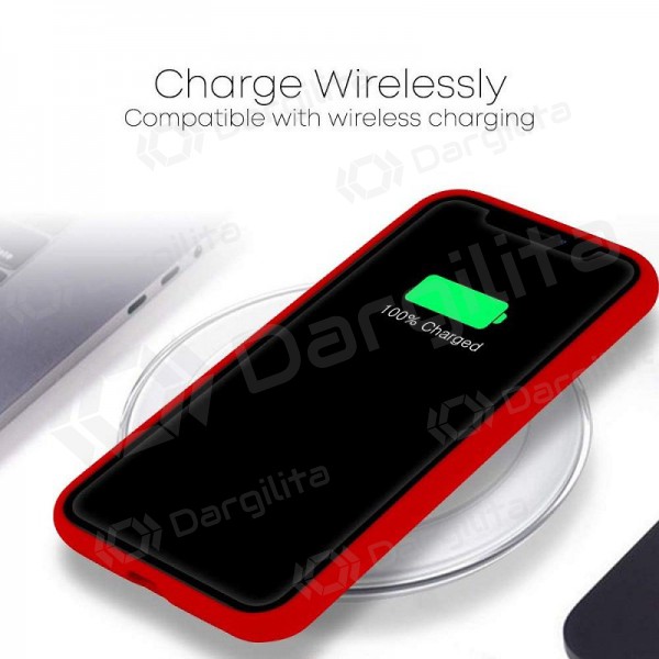 Samsung Galaxy A22 4G dėklas Mercury "Silicone Case" (raudonas)