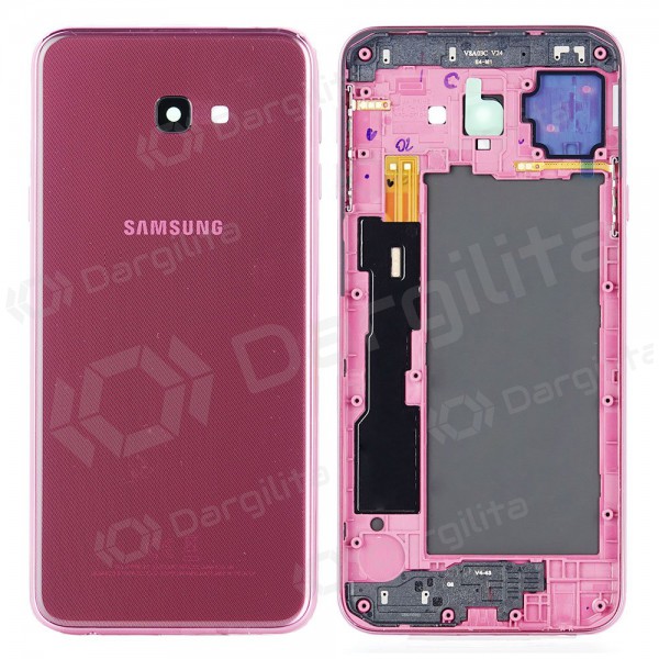 Samsung J415 Galaxy J4+ 2018 galinis baterijos dangtelis (rožinis) (naudotas grade A, originalus)