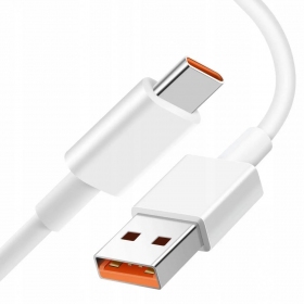 USB-C laidas Xiaomi USB-A į USB-C 1 m 6A baltas