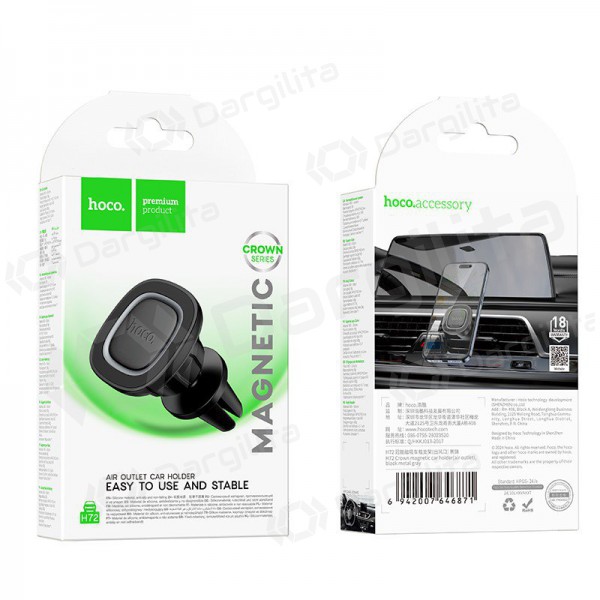 Automobilinis telefono laikiklis Hoco H72 (air vent) juodas