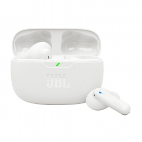 Belaidės ausinės su mikrofonu JBL Wave Beam 2 Bluetooth 5.3 baltos