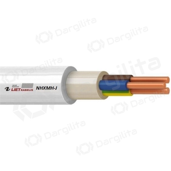 NHXMH-J 3x1.5 kabelis Lietkabelis (behalogeninis, monolitinis, Cca, 300m ritė)