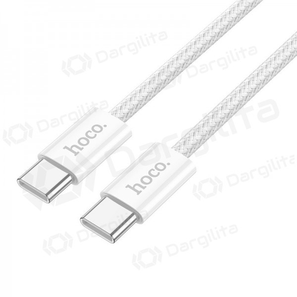 USB-C laidas Hoco X104 USB-C į USB-C 2 m 60 W baltas