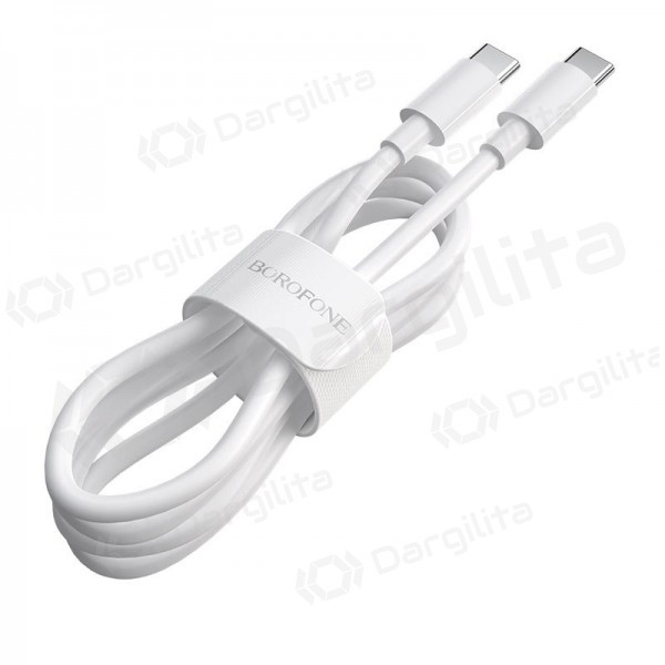 USB kabelis Borofone BX44 Type-C - Type-C 100W 2.0m (baltas)