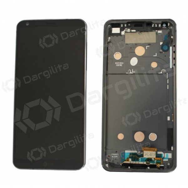 LG H870 G6 ekranas (juodas) (su rėmeliu) (service pack) (originalus)