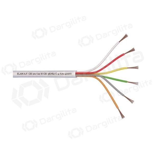 ELAN lūdytas apsauginis kabelis 6x0.22