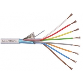 ELAN lūdytas, ekranuotas apsauginis kabelis 8x0.22