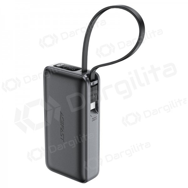 Išorinė baterija (Power Bank) Acefast M7-10000 10000 mAh PD 30 W su laidu, juoda