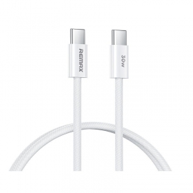 USB-C laidas Remax RC-C010 USB-C į USB-C 1 m 30 W baltas