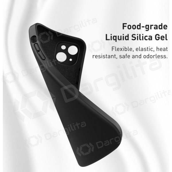 Apple iPhone 13 dėklas "Baseus Liquid Silica Gel" ARYT000001 (juodas)
