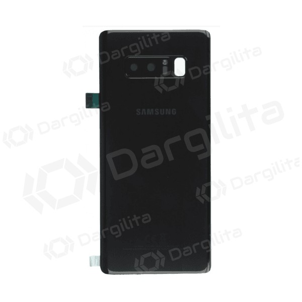 Samsung N950F Galaxy Note 8 galinis baterijos dangtelis juodas (Midnight Black) (naudotas grade B, originalus)