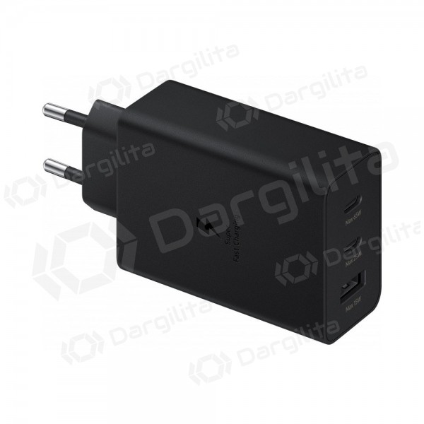 Tinklo įkroviklis Samsung EP-T6530NBEGEU 65 W 2x USB-C + USB-A juodas