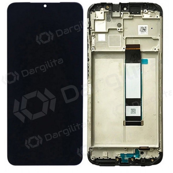Xiaomi Redmi 9T / Redmi Note 9 4G 2021 /  Poco M3 ekranas (juodas) (su rėmeliu) (service pack) (originalus)