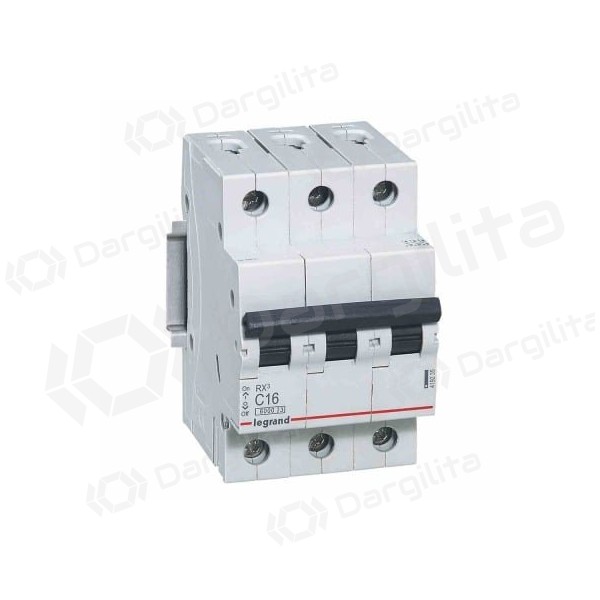 Automatinis jungiklis MCB RX3 Legrand 419235  (16A, 3P, 400V, 6kA)