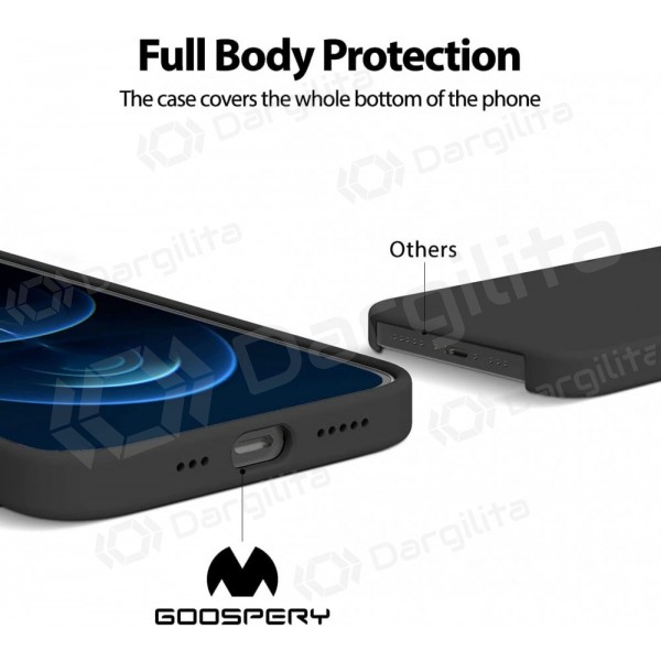 Samsung Galaxy A37 dėklas Mercury "Pure Magsafe Silicon Case" (juodas)