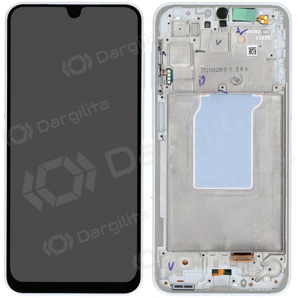 Samsung Galaxy A26 5G ekranas (baltas) (su rėmeliu) (originalus) Samsung Galaxy A26 5G ekranas (baltas) (su rėmeliu) (originalus)